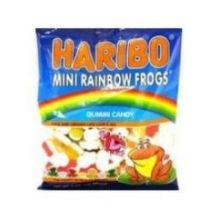 Haribo Mini Rainbow Frogs Gummy Candy, 5 Ounce -- 12 per case.