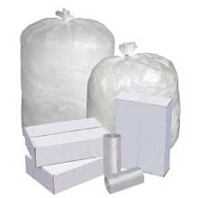 Pitt Plastics Natural Perforated 38 x 58 13 Mil Can Liner -- 200 per case.
