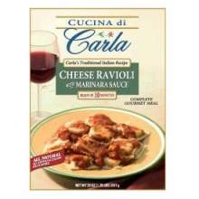 Carlas Precooked Jumbo Square Cheese Ravioli Pasta, 2.5 Pound -- 3 per case.