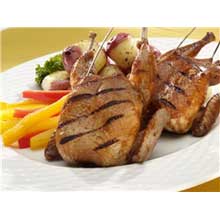 Manchester Farms Semi Boneless Quail, 4-5 Ounce -- 24 per case.
