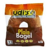 Udis Gluten Free Plain Bagel, 3.5 Ounce -- 24 per case.