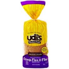 Udis Omega Flax and Fiber Bread, 14.3 Ounce -- 8 per case.