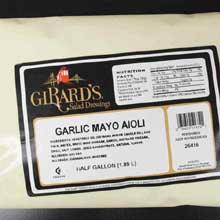 Girards Garlic Mayo Aioli Sauce, 5 Gallon -- 4 per case.