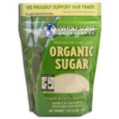 Wholesome Sweeteners Fair Trade Organic Sugar, 2 Pound -- 12 per case