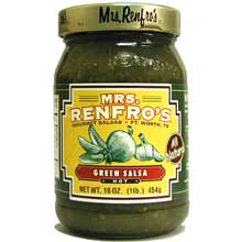 Mrs. Renfro Salsa Green - 16 ounce -- 6 per case.