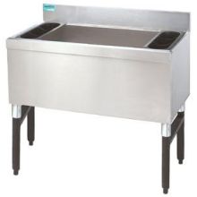 Advance Tabco Slimline Series NSF Ice Bin with 7 Circuit Cold Plate - 12 inch Deep, Unit Size : 35 inch.