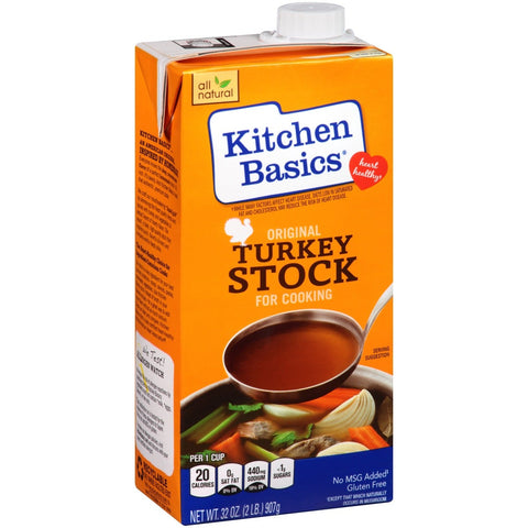 Kitchen Basics All Natural Original Turkey Cooking Stock, 32 Fluid Ounce -- 12 per case