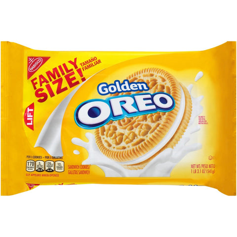 Nabisco Golden Oreo Cookies, 19.1 Ounce -- 12 per case.