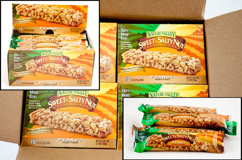Nature Valley Chewy Sweet and Salty Peanut Granola Bars, 1.8oz Bars -- 120 Bars Per Case