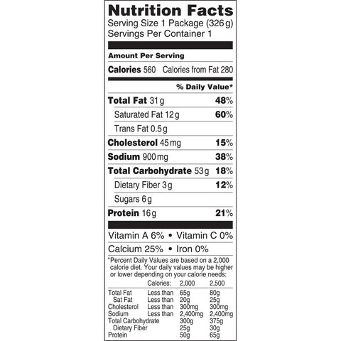 Nestle Stouffers Entree Fettuccini in Alfredo Sauce, 11.5 Ounce -- 12 per case.