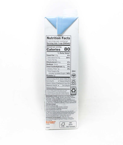 So Delicious Dairy Free Vanilla Coconut Milk, 32 Fluid Ounce -- 12 per case.
