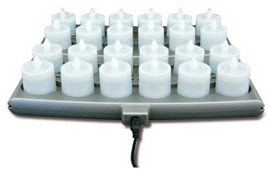 Hollowick Amber Platinum Plus LED Rechargeable Set, 12 x 10 x 2.3 inch -- 1 set