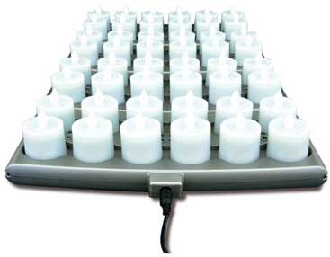 Hollowick Amber Platinum Plus LED Rechargeable Set, 12 x 19.5 x 2.3 inch -- 1 set