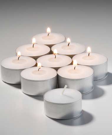 Hollowick 7 Hour Metal Cup Tealight Candle, 63 x 1.5 x 1.5 inch -- 400 per case.