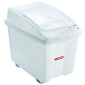 Araven High Density Polyethylene Transparent Ingredient Bin, 21 Gallon -- 2 per case.