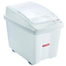 Araven High Density Polyethylene Transparent Ingredient Bin, 21 Gallon -- 2 per case.