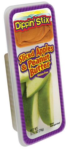Reichel Foods Sliced Apple with Peanut Butter Dippin Stix, 6 count -- 6 per case.