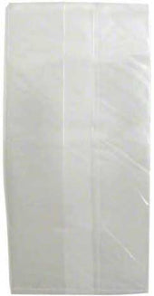 Elkay Plastics Low Density Polyethylene Clear Gusset Bag, 8 x 4 x 18 inch - 100 count per pack -- 10 packs per case