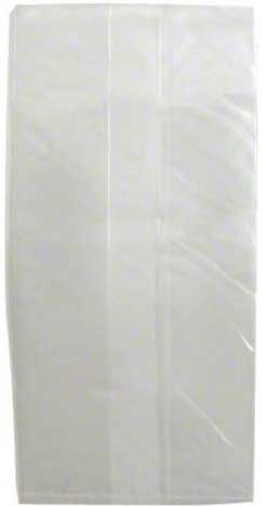Elkay Plastics Low Density Polyethylene Clear Gusset Bag, 8 x 4 x 18 inch - 100 count per pack -- 10 packs per case