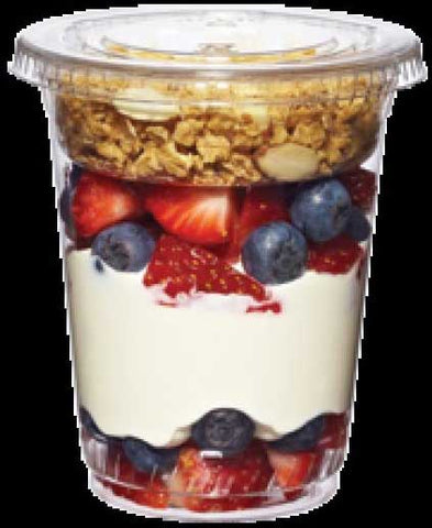 Fabri-Kal Greenware Clear Cup Insert, 4 Ounce - 100 count per pack -- 10 packs per case