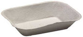 Pactiv Number 300 Natural Pulpex Food Tray, 9-1/8 x 6-7/8 x 1-3/4 inch -- 460 per case