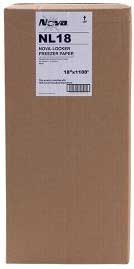 Nova White Freezer Paper, 18 x 1100 feet -- 1 roll