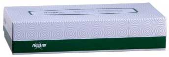 Nova 2 Ply White Facial Tissue, 7 x 7.5 inch - 100 count per pack -- 30 packs per case