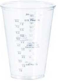 Dart ClearPac Tall PET Graduated Medical Cup, 10 Ounce - 50 count per pack -- 20 packs per case