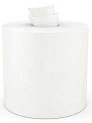 Cascades Tuff Job White DRC Medium Weight Centerpull Roll Wiper - 369 count per roll -- 6 rolls per case