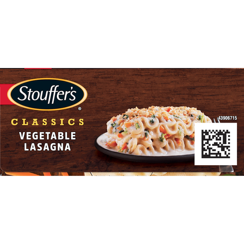 Nestle Stouffers Vegetable Lasagna, 10.5 Ounce -- 12 per case.