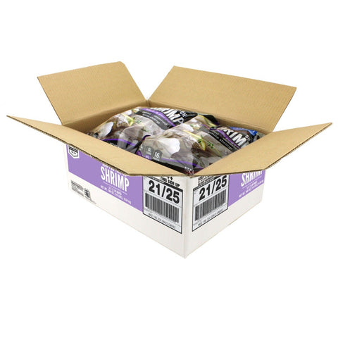 Seamazz 21-25 Raw Tail On White Shrimp, 2 Pound -- 5 per case.