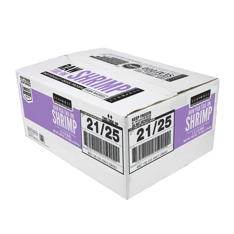 Seamazz 21-25 Raw Tail On White Shrimp, 2 Pound -- 5 per case.