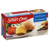 Smart Ones Anytime Selections Mini Cheeseburger -- 12 per case.