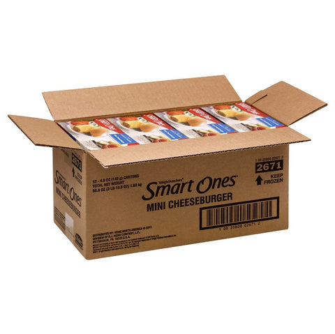 Smart Ones Anytime Selections Mini Cheeseburger -- 12 per case.