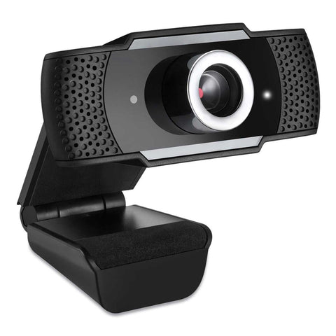 Adesso CyberTrack Black H4 1080P HD USB Manual Focus Webcam with Microphone, 1920 Pixels x 1080 Pixels