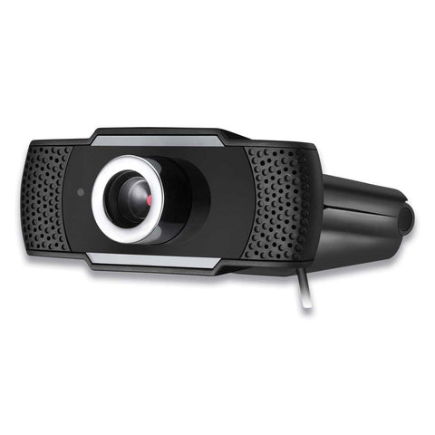 Adesso CyberTrack Black H4 1080P HD USB Manual Focus Webcam with Microphone, 1920 Pixels x 1080 Pixels