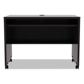 Alera Valencia Series Woodgrain Laminate Rectangular Espresso Mobile Workstation Desk, 42 x 24 x 29 1/2 inch