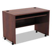 Alera Valencia Series Medium Cherry Mobile Workstation Desk, 42 x 24 x 29 1/2 inch