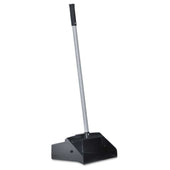 Boardwalk Black/Silver Plastic and Aluminum Lobby Dust Pan, 37 inch Length
