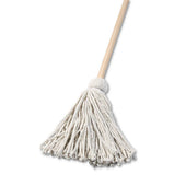Boardwalk Cotton Fiber Head Deck Mop with 48 inch Wooden Handle, 16 Ounce