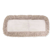 Boardwalk White Hygrade Cotton Industrial Dust Mop Head, 24 x 5 inch