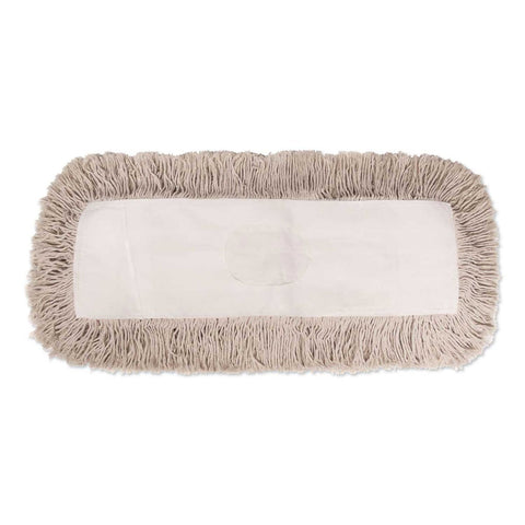 Boardwalk White Hygrade Cotton Industrial Dust Mop Head, 36 x 5 inch