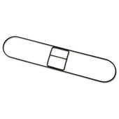 Boardwalk Zinc Plated Clip On Dust Mop Frame, 36 inch Width x 5 inch Depth