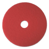 Boardwalk Red Buffing Floor Pads, 17 inch Diameter -- 5 per case