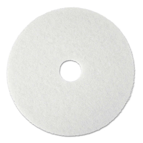 Boardwalk White Polishing Floor Pads, 19 inch Diameter -- 5 per case