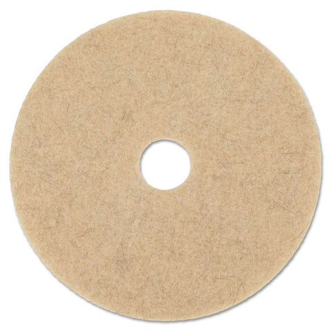 Boardwalk Natural Hog Hair Burnishing Floor Pads, 20 inch Diameter -- 5 per case