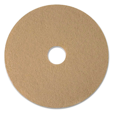 Boardwalk Tan Burnishing Floor Pads, 20 inch Diameter -- 5 per case