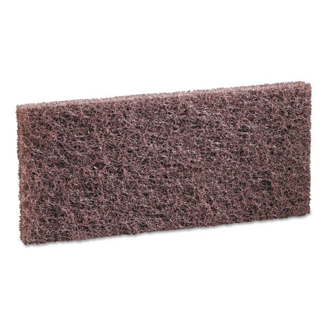 Boardwalk Heavy Duty Brown Pads, 4 x 10 inch -- 20 per case