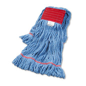 Boardwalk Blue Large Size Cotton Synthetic Fiber Super Loop Wet Mop Head, 5 inch Headband -- 12 per case