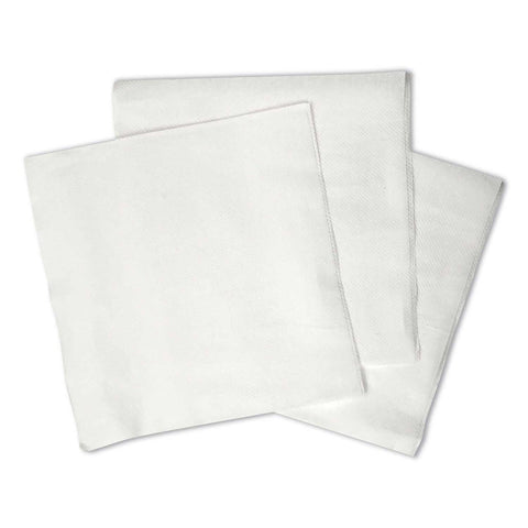 Boardwalk 1 Ply White Paper 1/4 Fold Lunch Napkins, 12 x 12 inch -- 6000 per case